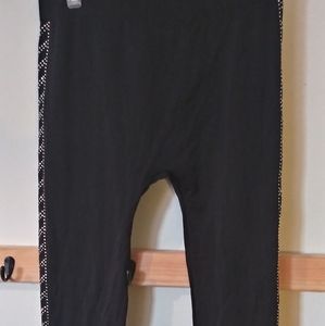 Black studded leggings